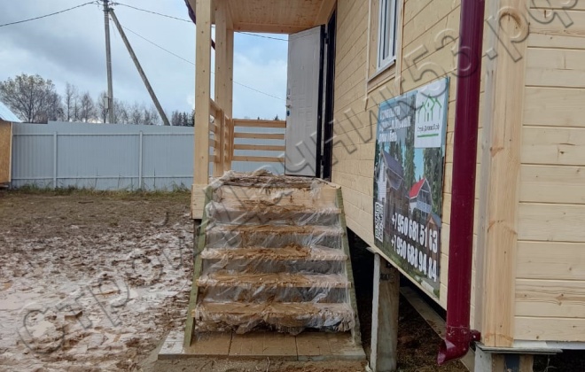 4 Каркасный дом Д-139, 8х7 м, 62 М²,  Московская область, Сергиево-Посадский район, ДНТ Удачное (9)